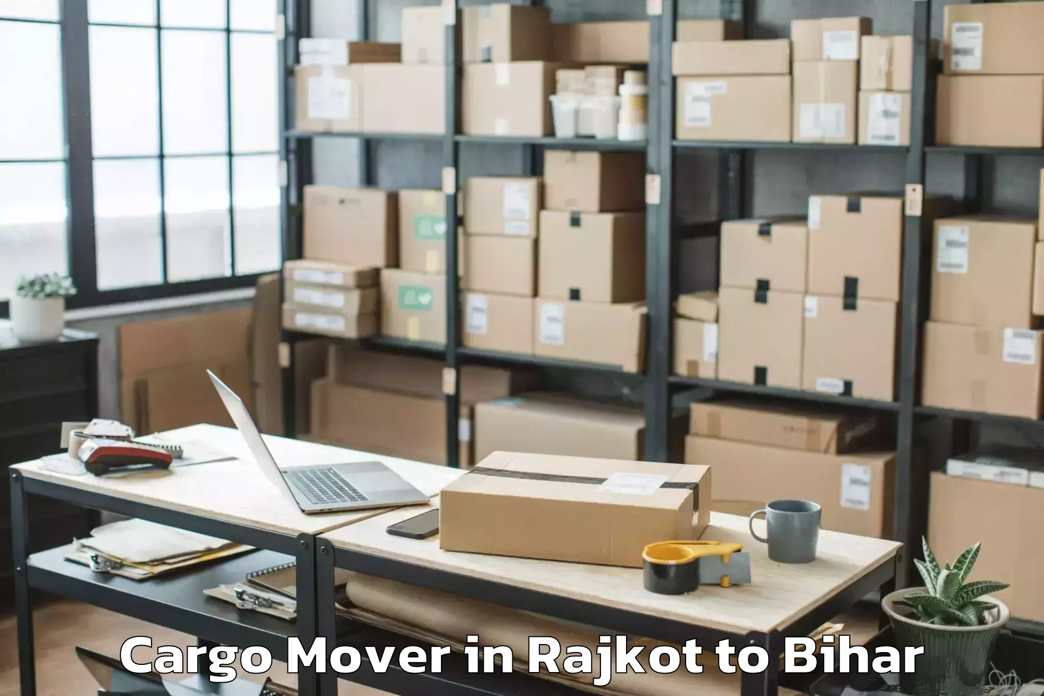 Get Rajkot to Adhaura Cargo Mover